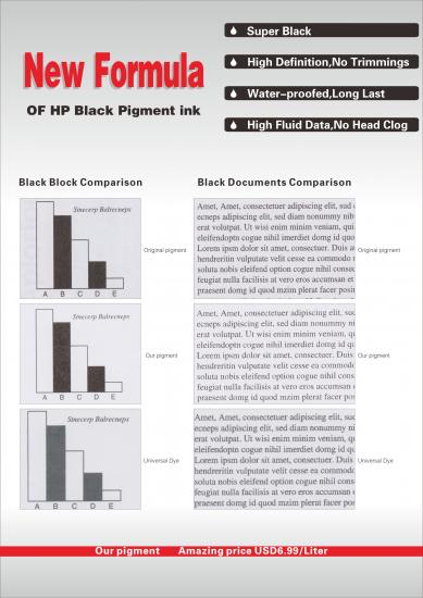 HP schwarze Pigmenttinte mit konkurrenzfähigem Preis 